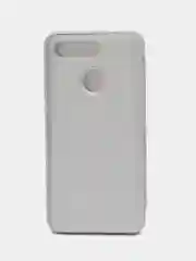 Серебряный чехол-книжка с прозрачным окном Huawei Psmart Z/ View20/Y5(2019/8s)/Y6p/Y7(2019)/P20 Lite