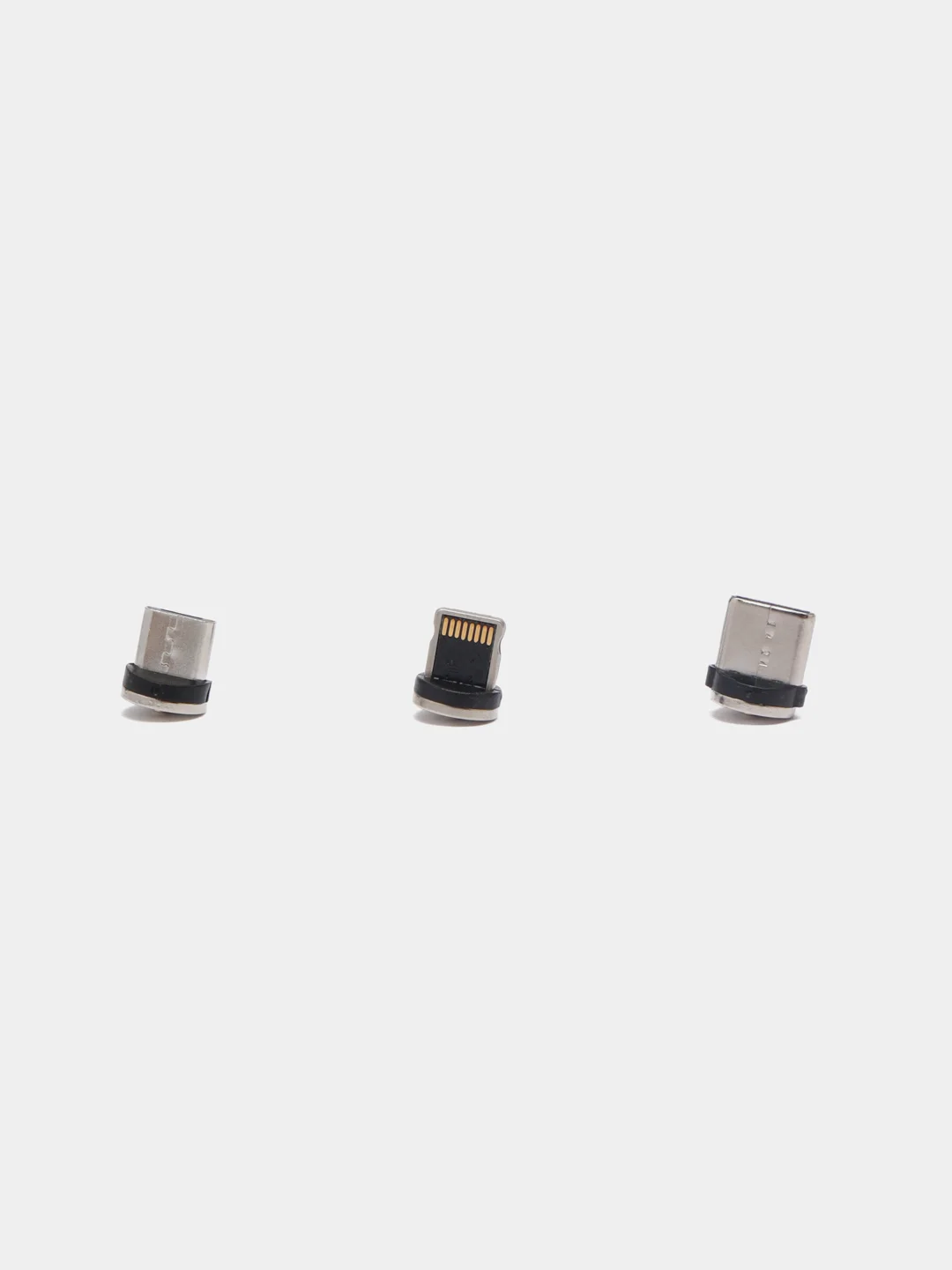 Красный кабель зарядный светящийся, USB-кабель, магнитный коннектор - MicroUSB, Type-C и Lightning