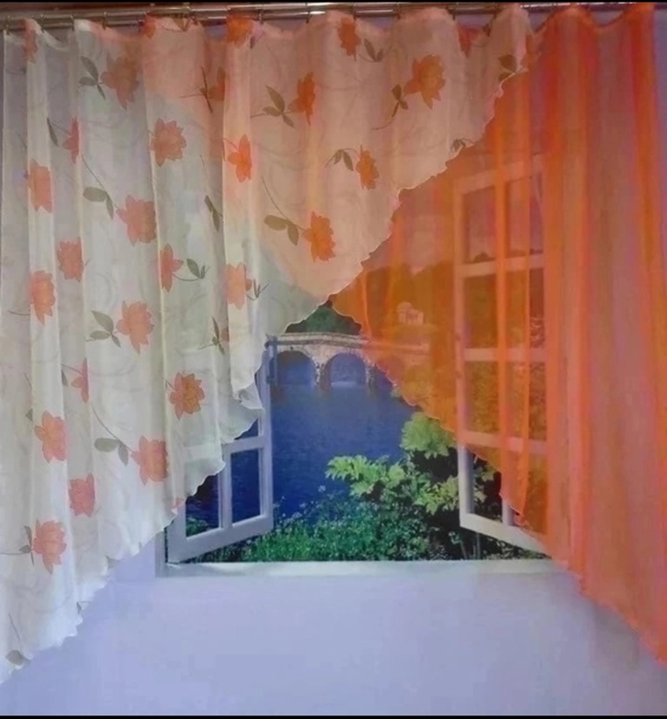 Тюль угловая