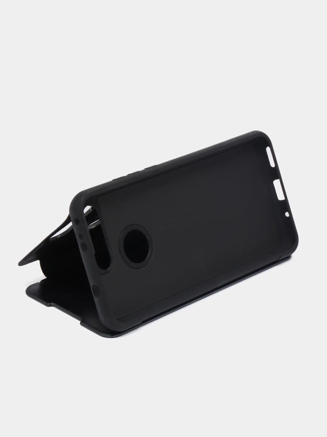 Фиолетовый чехол-книжка с прозрачным окном Huawei Psmart Z/ View20/Y5(2019/8s)/Y6p/Y7(2019)/P20 Lite