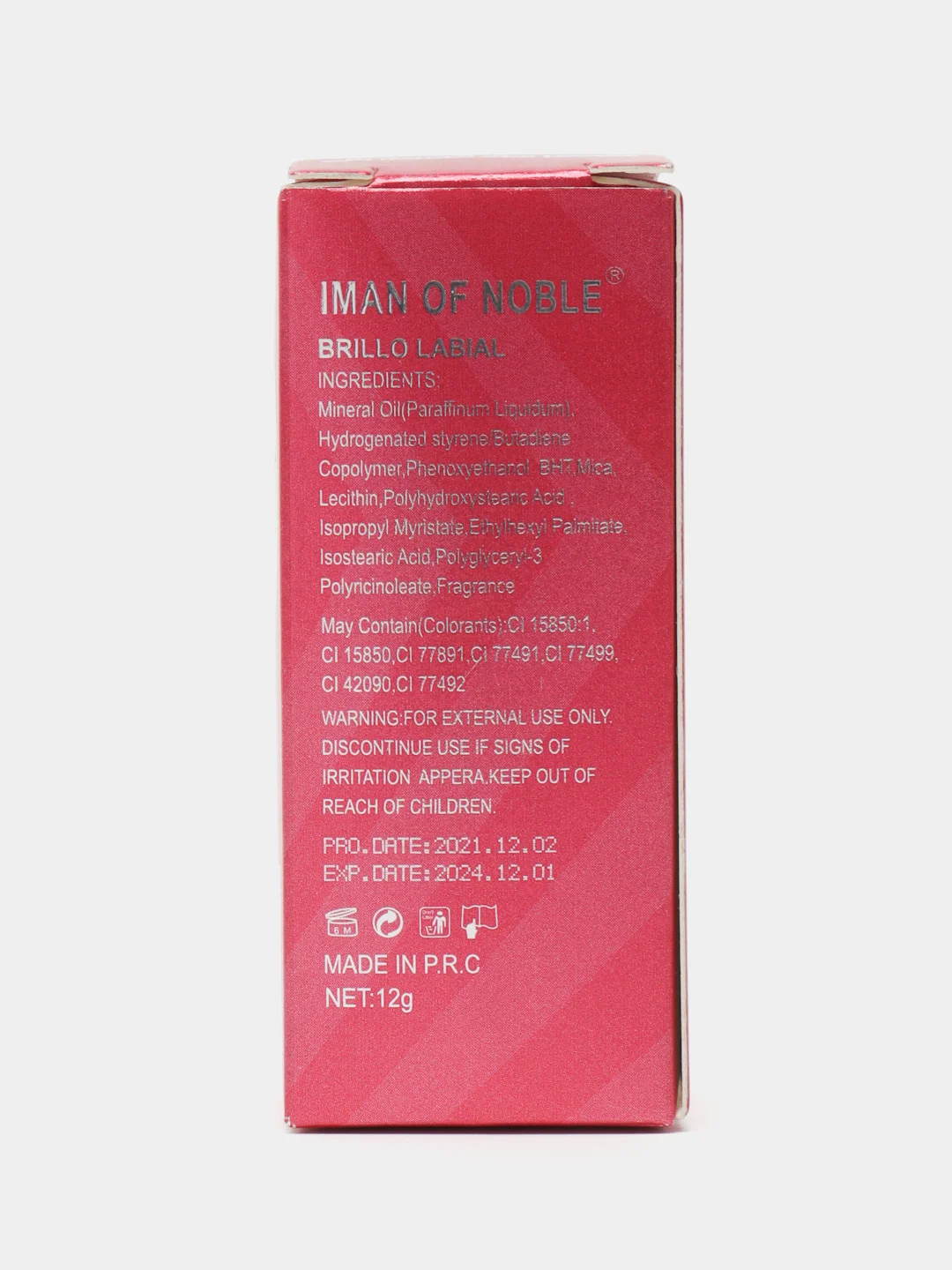 Тинт для губ Бутылочка Iman of Noble Soft Drink, 12 мл