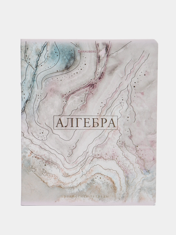 Тетрадь общая для школы предметная Pastel 48 листов Алгебра, клетка, Brauberg, 404309