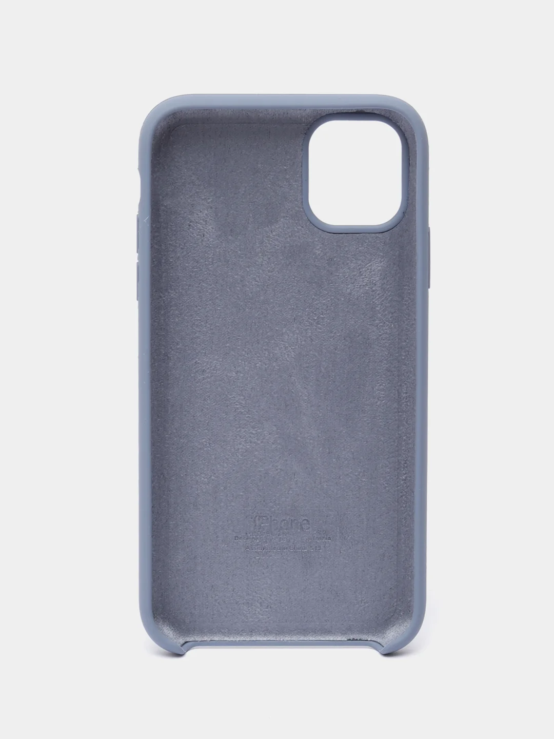 Серый меланж чехол Silicone Case для iPhone 11