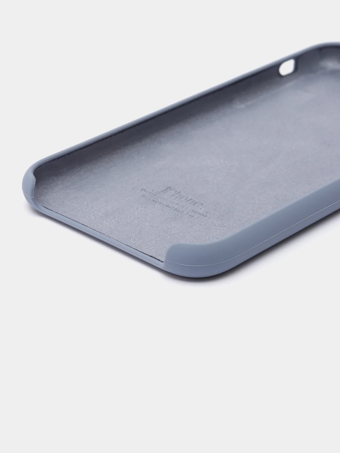 Серый меланж чехол Silicone Case для iPhone 11