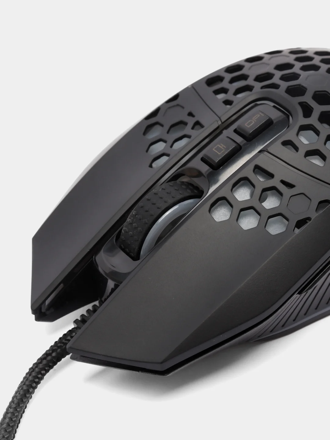 Черный компьютерная игровая проводная мышь с RGB подсветкой