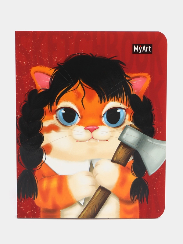 Блокнот А6 80 листов. Скетчбук карманный MeowBook от MyArt. Проф-Пресс