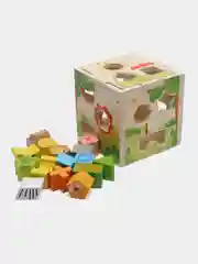 Деревянный сортер куб