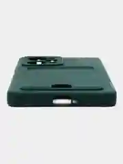 Голубой чехол XIAOMI POCO X5 PRO защитой камеры и карманом для пластиковой карты