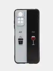 Бирюзовый силиконовый чехол для Xiaomi Redmi Note 11 4G / 11S 4G / 11S NFC 4G, с принтом