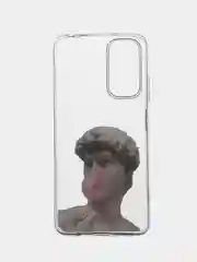 Алый силиконовый чехол для Xiaomi Redmi Note 11 4G / 11S 4G / 11S NFC 4G, с принтом