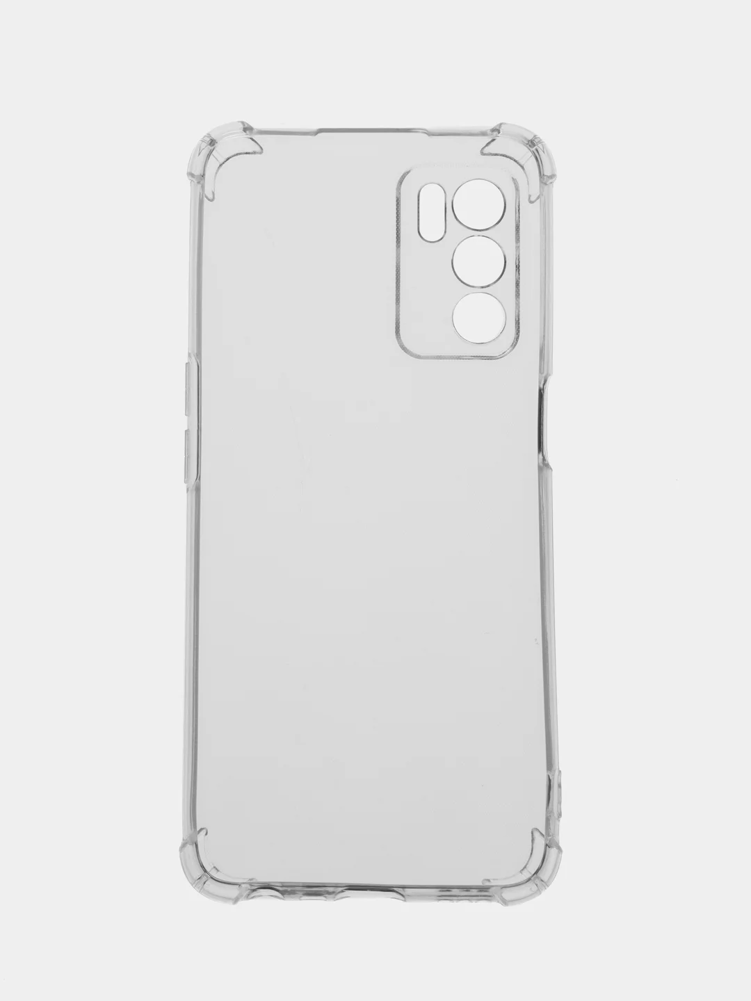 Прозрачный чехол для Oppo A16, прозрачный, силиконовый
