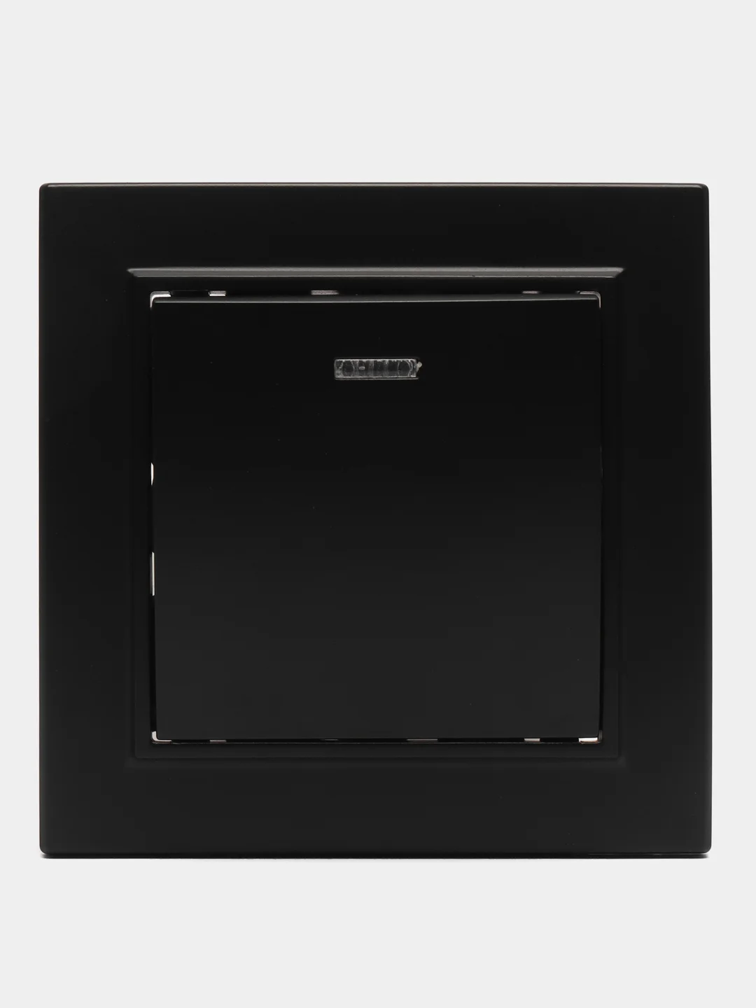 Выключатель 1-клавишный c индикатором, 250V, 10А, серия Эрна, PSW10-9001-03, черный