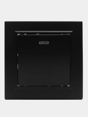Выключатель 1-клавишный c индикатором, 250V, 10А, серия Эрна, PSW10-9001-03, черный