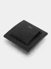 Выключатель 1-клавишный c индикатором, 250V, 10А, серия Эрна, PSW10-9001-03, черный