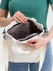 Белый женская сумка на плечо, вельветовая, большая
