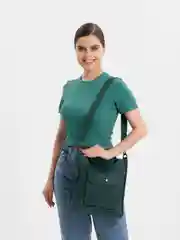 Зеленый женская сумка на плечо, вельветовая, большая