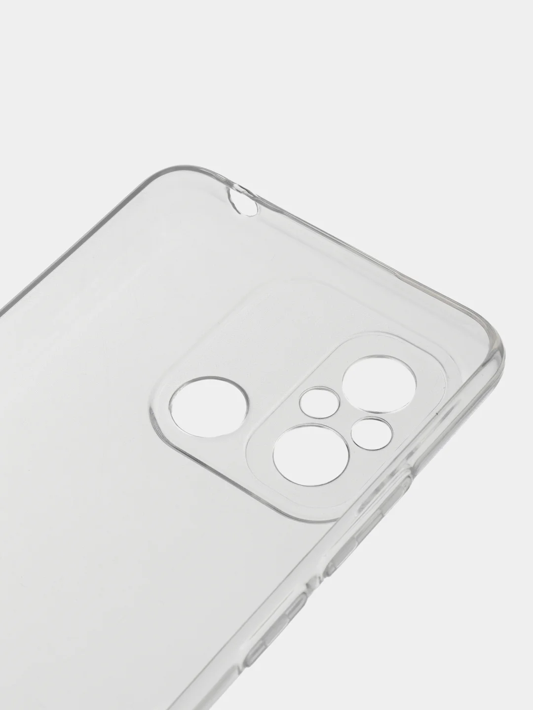 Прозрачный силиконовый чехол Broscorp для Xiaomi Redmi 12С с защитой камер и от прилипания прозрачный