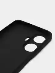 Черный чехол BROSCORP для Realme C55 матовый силиконовый тонкий, бортик вокруг камер