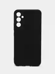 Черный чехол для Samsung Galaxy A34 силиконовый ROSCO матовый тонкий c бортиком- защитой камер
