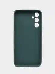 Зеленый чехол для Samsung Galaxy A34 силиконовый ROSCO матовый тонкий c бортиком- защитой камер