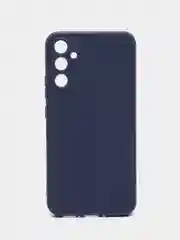 Синий чехол для Samsung Galaxy A34 силиконовый ROSCO матовый тонкий c бортиком- защитой камер