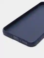Синий чехол для Samsung Galaxy A34 силиконовый ROSCO матовый тонкий c бортиком- защитой камер