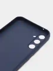 Синий чехол для Samsung Galaxy A34 силиконовый ROSCO матовый тонкий c бортиком- защитой камер
