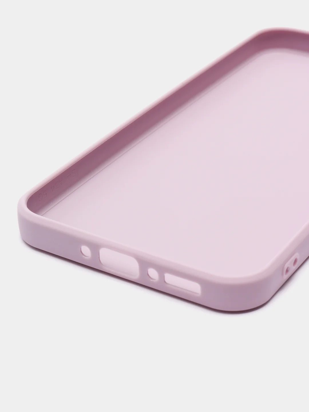Фиолетовый чехол для Samsung Galaxy A34 силиконовый ROSCO матовый тонкий c бортиком- защитой камер