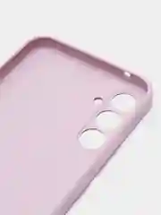 Фиолетовый чехол для Samsung Galaxy A34 силиконовый ROSCO матовый тонкий c бортиком- защитой камер
