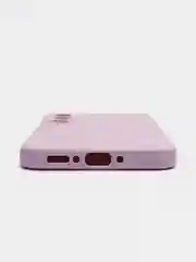 Фиолетовый чехол для Samsung Galaxy A34 силиконовый ROSCO матовый тонкий c бортиком- защитой камер