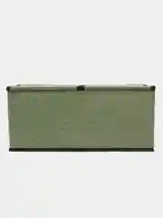 Зеленый коробка-кофр КАРТОФАН складная, тканевая, для хранения вещей, ящик-органайзер с 2 отделениями