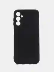 Черный чехол Samsung Galaxy A14 (Самсунг Галакси А14) прозрачный, силиконовый, с подкладом