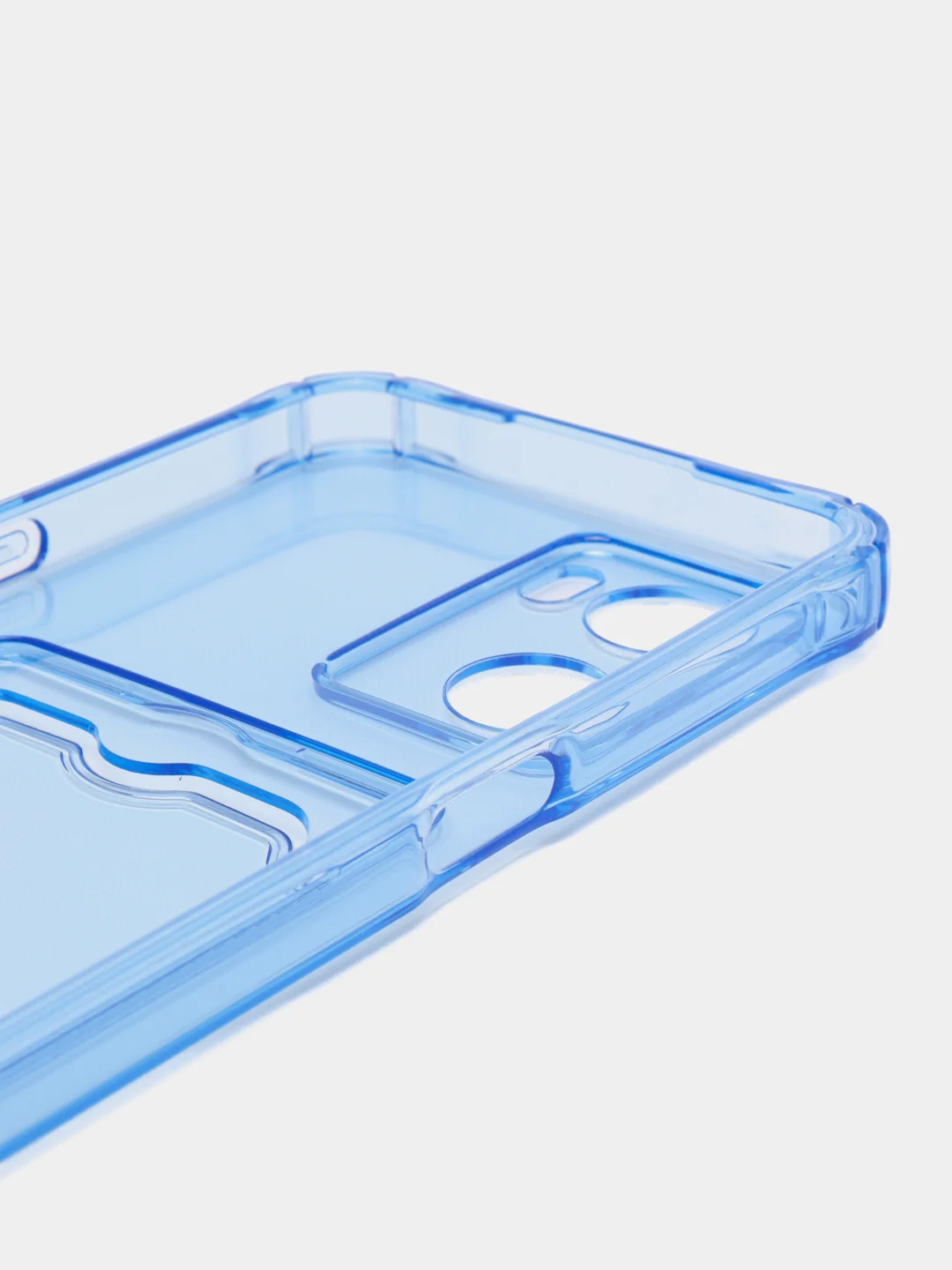 Синий чехол для Oppo A57 4G, A77 4G, A77S (Оппо А57, А77 4 Джи) силиконовый, c защитой камеры