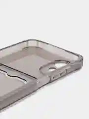 Серый чехол для Oppo A17 / A17K, Оппо А17, А17К прозрачный, с карманом для карт