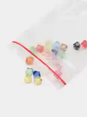 Разноцветный бусины граненные, биконус