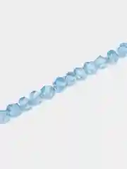 Голубой бусины граненные, биконус