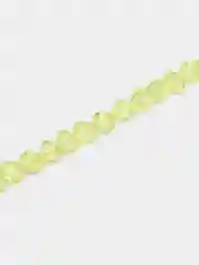 Желтый бусины граненные, биконус