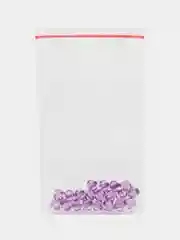 Фиолетовый бусины граненные, биконус