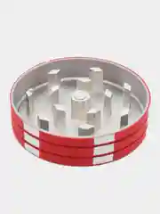 Красный гриндер для табака, металлический, Poker, 40 мм