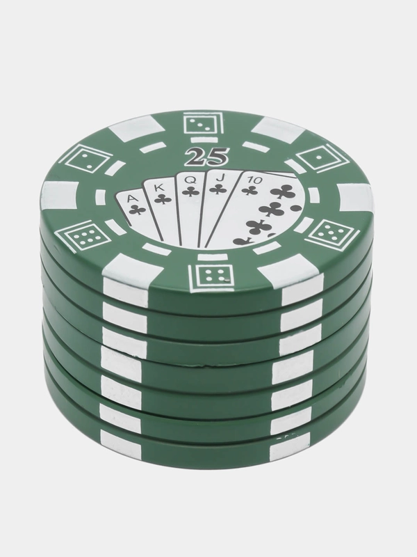 Гриндер для табака, металлический, Poker, 40 мм