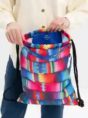 Синий сумка-рюкзак Ratel, серия Travel, дизайн Guatemala Paints