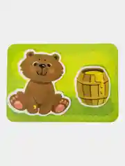 Лазурный развивающая игра на липучках: "Кто что ест?", изучаем фигуры