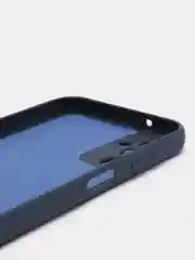 Синий меланж чехол Samsung Galaxy A14 (Самсунг Галакси А14) прозрачный, силиконовый, с подкладом