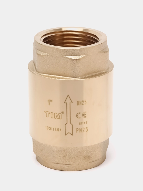 Обратный клапан с латунным штоком TIM JH-10
