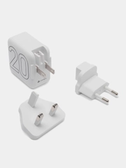 Сетевое зарядное устройство Lyambda 20W,  c 2-мя выходами PD+QC3.0, LT220