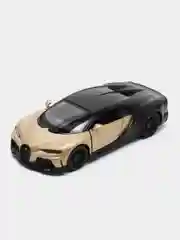 Золотистый хаки машинка металлическая инерционная 1:36 Bugatti Chiron Supersport 12.5 см KT5423/Kinsmart/