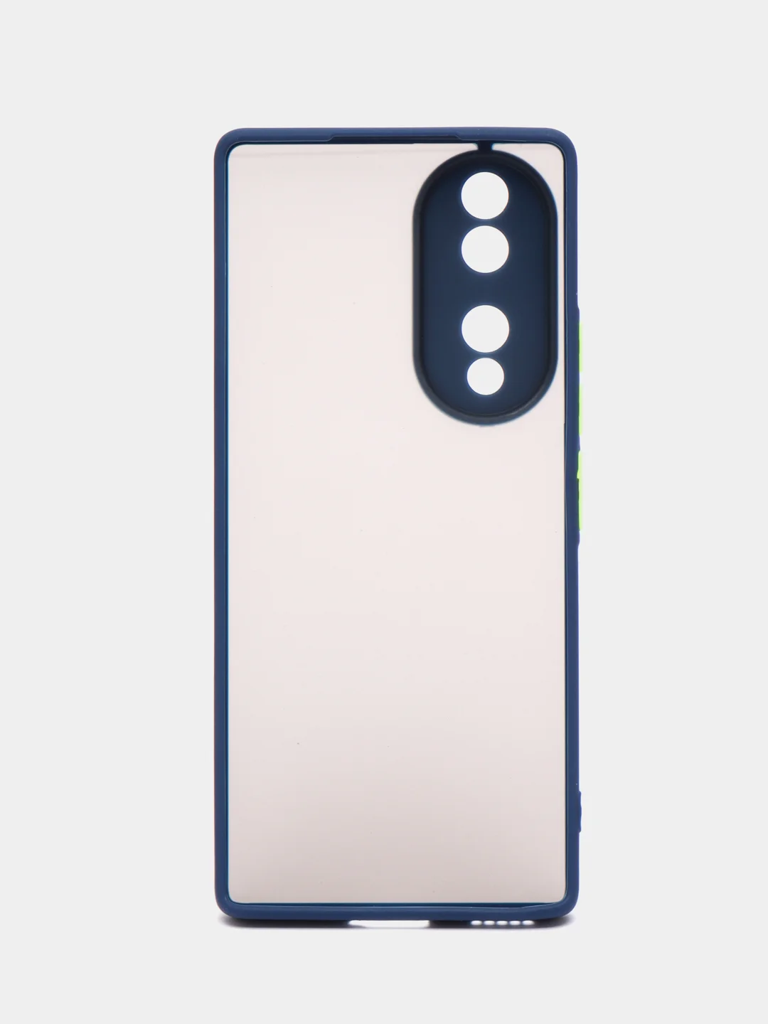 Синий чехол для Huawei Honor 70 (Хуавей Хонор 70), пластиковый, матовый, с цветными кнопками