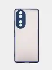 Синий чехол для Huawei Honor 70 (Хуавей Хонор 70), пластиковый, матовый, с цветными кнопками