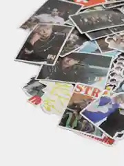 Желтый стикеры Наклейки K-POP Stray Kids до 107 шт, Стикерпак Стрей Кидс