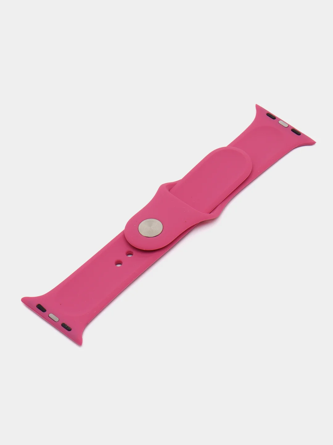 Тёмно-розовый бампер с защитным стеклом и ремешком для Apple Watch 38/40/41/42/44/45/49